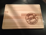 houten plank als bedankje